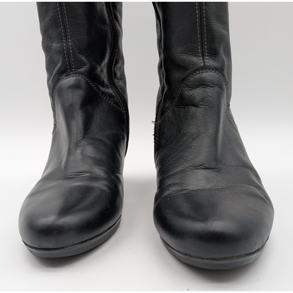 Hispanitas Black Leather Glove Boots EU size 39 (US 8.5-9) made in Spain - Picture 8 of 15
